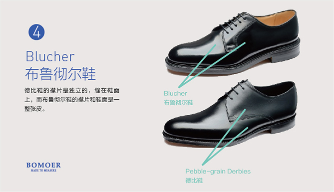 布魯徹爾鞋blucher shoes